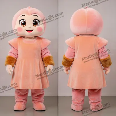 Produktbild von Pfirsich MASTICOT Cartoon Starkmanns Maskotte