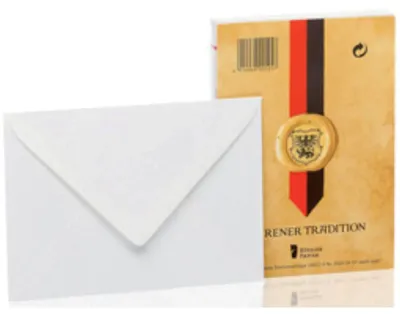 Productafbeelding van Rössler Papier 20310401 Envelopen, "Dürener Tradition" - C6, 25 stuks, wit, satijnlook