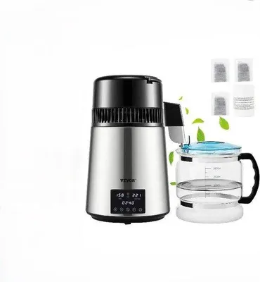 Produktbild von Wasserdestillationsanlage - 4 Liter Fassungsvermögen - Benutzerfreundliches Display - 1,1 Gallonen Volumen - 0,3 Gallonen/Stunde Geschwindigkeit
