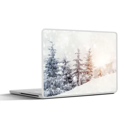Produktbild von MuchoWow® Laptop Aufkleber Sticker Cover Baum - Schnee - Winter 31x22.5 cm - Laptop-Deko