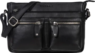 Produktbild von ROYALZ "Dakota" Vintage Schultertasche Damen Leder kleine Umhängetasche Crossbody Bag - Umhänge Ledertasche Handtasche Damentasche Echt-Leder Elegant