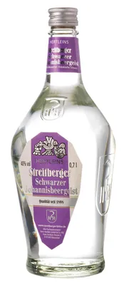 Produktbild von Streitberger Schwarzer Johannisbeergeist 0,7l. Flasche