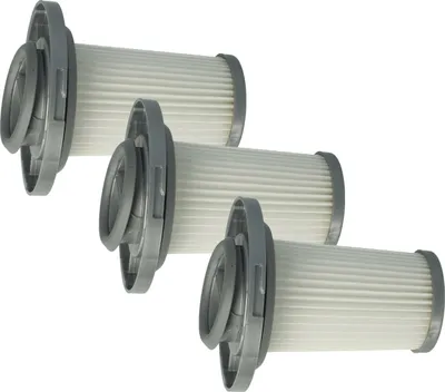 Produktbild von vhbw 3x Trennfilter kompatibel mit Rowenta X-Force Flex 8.60 Allergy RH9679WO, RH9690WO, RH9680WO Staubsauger - Ersatz-Filter, Abwaschbar Grau Weiß