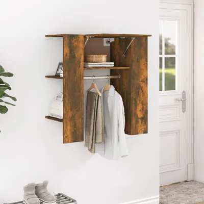 Obrázek produktu pro Maison Exclusive Skříň do předsíně kouřový dub 97,5x37x99 cm kompozitní dřevo