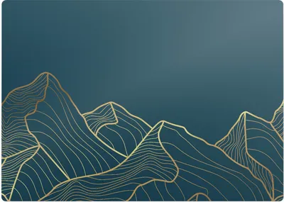 Produktbild von Gebirgskunst Linien – Bodenschutzmatte – Stuhlunterlage 140x100 cm – Rutschfest – Hartbodenmatte