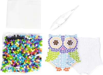Image de Set de bricolage perles à repasser hibou