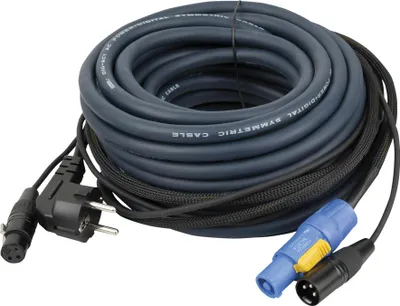 Zdjęcie produktu dla DAP FP10 - Schuko/XLR F - powerCON/XLR M - Audio / Power AUDIO kabel zasilający i sygnałowy - 20 m
