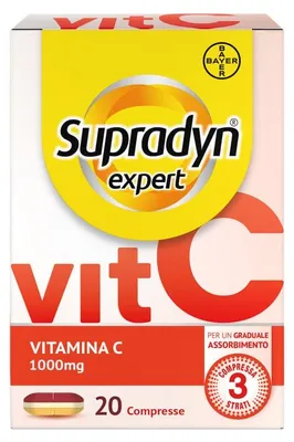 Productafbeelding van Supradyn Expert Vitamine C 1000mg, voor het immuunsysteem, 20 tabletten, geleidelijke opname