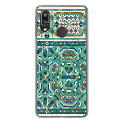 Produktbild von MuchoWow® Handyhülle Schutzhülle Hülle für Huawei P20 Lite (2020) Eine traditionelle marokkanische Mosaikdekoration Silikon Softcase Handy Hülle - Kartenhalter
