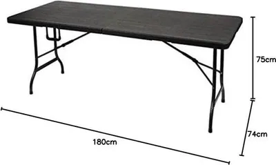 Produktbild von Famanu Campingtisch leicht und stabil - Holz-Optik