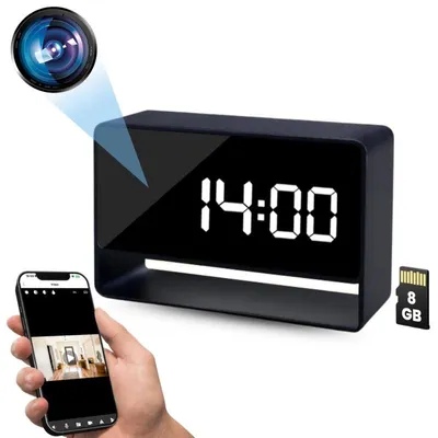Immagine prodotto di Mini Orologio Telecamera iUni IP27 Mini, 8GB, Full HD, 150°, Visione Notturna, Visualizzazione Live su telefono