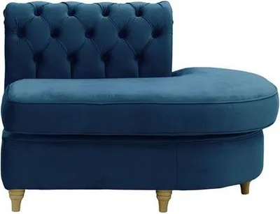 Produktbild von Chesterfield Modul - Abschlusselement rund, rechts (ECR)-Velluto 11-wax black