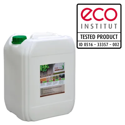 Produktbild von HAresil Basic eco Holzschutzlasur Holzschutzmitte gegen Holzwurm: Holzwurmbekämpfen und vorbeugen ungiftig ohne Biozid, Insektizid 20 Liter
