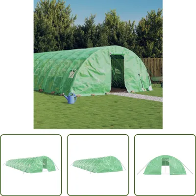 Immagine prodotto di The Living Store Serra con struttura in acciaio Verde 100 m² 20x5x2,3 m