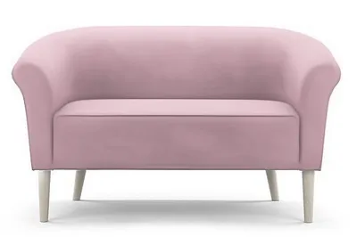 Obrázek produktu pro BETTSO Elegantní pohovka PERO 2 dvoumístná Vysoké bukové nohy Volně stojící růžová