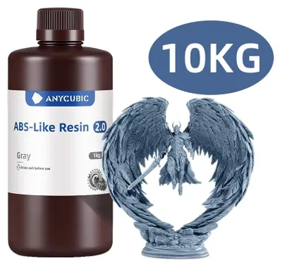 Obrázek produktu pro Pryskyřice pro 3D tiskárny, vysoká houževnatost, rychlé vytvrzení, šedá