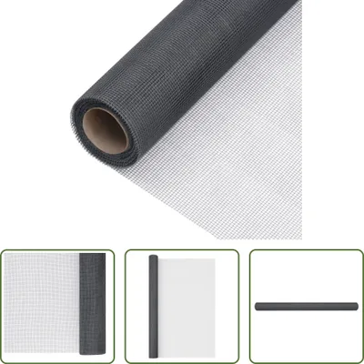 Obrázek produktu pro The Living Store Sklolaminátová zástěna proti hmyzu 60x2000 cm Grey
