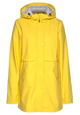 Produktbild von Cmp Woman Rain Jacket Fix Hood Yellow 50