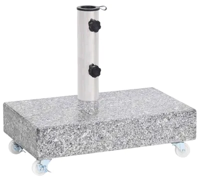 Imagen del producto de Base de sombrilla granito gris claro 45x25x8,3 cm