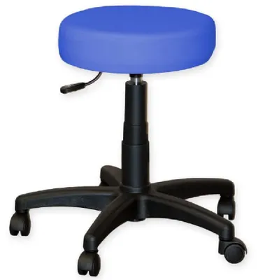 Kunststoff-Hocker höhenverstellbar 50-60 cm blau