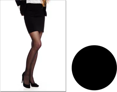 Produktbild von Elastil 20 DEN Knittex Strumpfhose, matt, glatt, klassisch 4 Nero