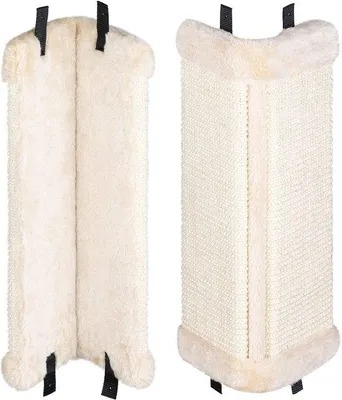 Immagine prodotto di Tappetino tiragraffi per gatti - Tappetino tiragraffi da parete in 2 pezzi per angoli - 43x22x2 cm - Sisal e poliestere