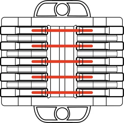 Produktbild von Schnellverschluss-Hebelverbinder 12-polig 0,5 - 4 mm² OVOFT1212 TRACON
