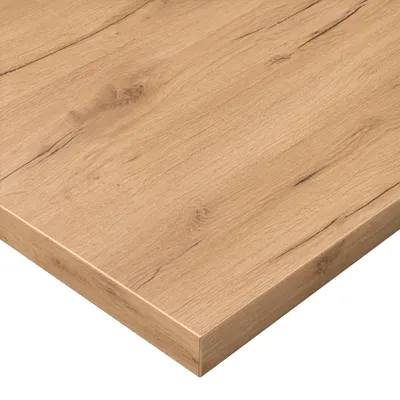 Image de Plateau de table de 200x80 cm, plateau de bureau d'une épaisseur de 25 mm, en chêne doré