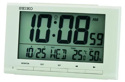 Produktbild von Seiko Clock Wecker digital weiß LCD QHL090W