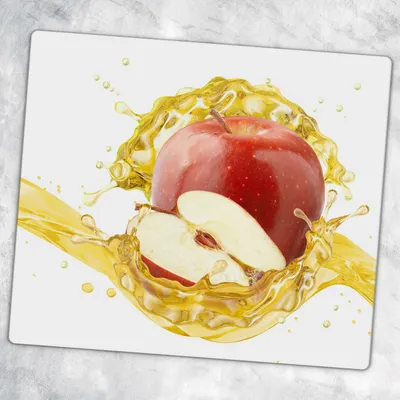 Produktbild von Glas-Herdabdeckplatten Glaskeramikkochfeld-Abdeckung Spritzschutz Glas 60 cm x 52 cm - Obst Splash