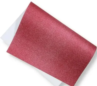 Image de Papier pailleté 200 g, 40 x 60 cm, rouge, 5 feuilles - Polsirhurt