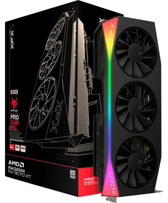 Zdjęcie produktu dla XFX Mercury Radeon RX 9070 XT OC Gaming Edition, Radeon RX 9070 XT, 16 GB, GDDR6, 256 bit, 7680 x 4320 px, PCI Express 5.0