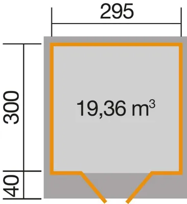 Produktbild von WEKA Gartenhaus 179 Gr. 4, 28 mm aus Holz Gerätehaus mit 28 mm Wandstärke Geräteschrank Fußboden inklusive Gartenhaus 12,58 m² Pultdach