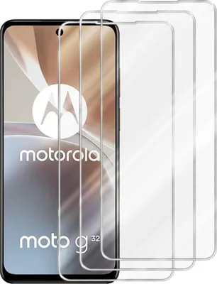 Obrázok produktu pre Cadorabo 3x ochranná fólia pre Motorola MOTO G32 in CRYSTAL CLEAR Tvrdená ochranná fólia na displej