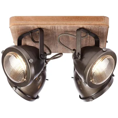 Zdjęcie produktu dla Lampa reflektor spot CARMEN WOOD 72035/84 Brilliant