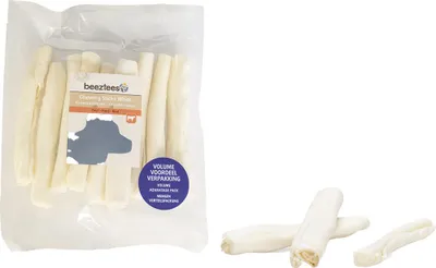 Image de Friandise pour chiens Beeztees barre à mâcher blanche, poids : 15-18 g