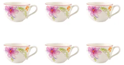 Produktbild von Villeroy & Boch Mariefleur Basic 6er Set Kaffeetasse 420 ml Porzellan