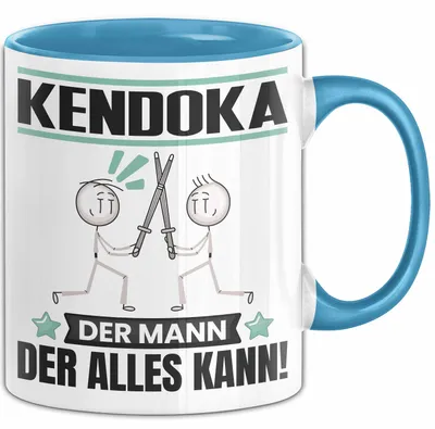 Produktbild von Kendoka Tasse Geschenk für Kendoka Der Mann Der Alles Kann Geschenkidee zum Geburtstag (Blau)