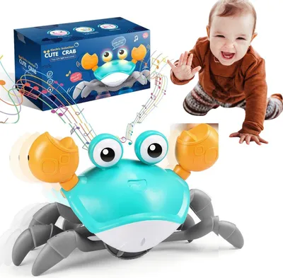 Produktbild von Lernspielzeug Krabbe Baby Spielzeug, Kinderspielzeug Junge Mädchen (Lern- und Lehrspielzeug für Kinder, das Baby zum Krabbeln anregt, Baby Geschenk Junge Mädchen, bestes Geschenk f