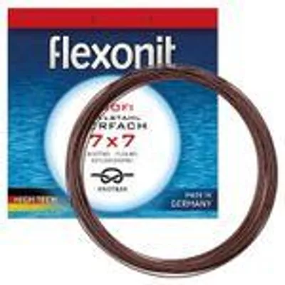Produktbild von flexonit 7x7 Meterware 0,45mm/20,0kg/20m Stahlvorfach