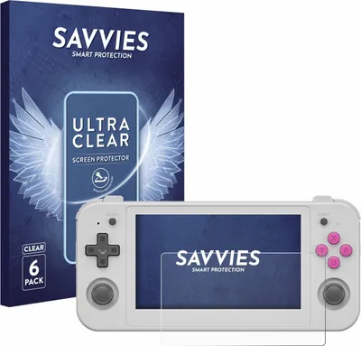 Produktbild von 6x Für Anbernic RG505 Schutzfolie Savvies Displayschutz Display Schutz Folie Klar Transparent