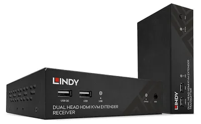 Obrázek produktu pro Lindy 39374, Vysílač a přijímač, Kabel, 100 m, Cat6, 1920 x 1080 px, Černá