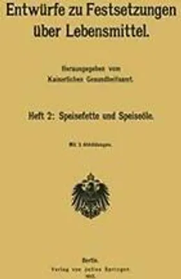 Obrázok produktu pre Entwürfe zu Festsetzungen über Lebensmittel
