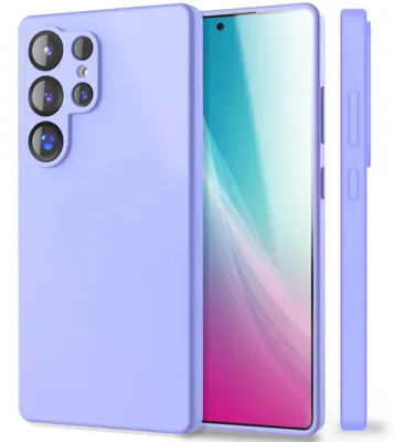Immagine prodotto di Custodia in silicone NALIA per Samsung Galaxy S25 Ultra – Protezione della fotocamera e fodera interna – PHOENIX (custodia effetto morbido) – Marca di Berlino – Lavanda