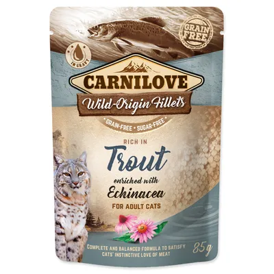 Produktbild von Carnilove Cat Pouch ForelleEchinacea 85g