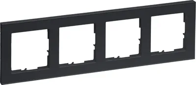 Produktbild von Legrand SEANO+4-fach Rahmen in765484der Farbausführung Anthrazit (765484)