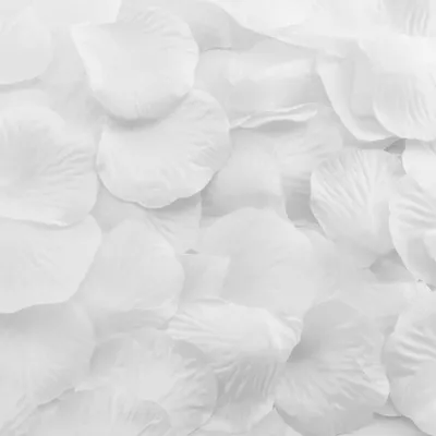 Produktbild von Oblique Unique 100 Rosenblätter Rosenblüten Hochzeit Valentinstag Hochzeitsantrag Streudeko Romantik Deko - weiß