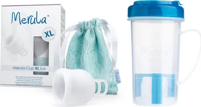Produktbild von Merula - Menstruationstasse XL + Cupscup - 6 Farben