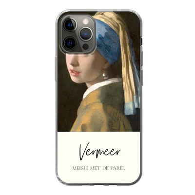 Produktbild von MuchoWow® Handyhülle Schutzhülle Hülle für iPhone 13 Pro Das Mädchen mit dem Perlenohrring - Vermeer Silikon Softcase Handy Hülle - Handy-Tasche