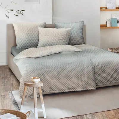 Produktbild von Irisette Edel-Feinbiber Bettwäsche Meran 8684 jade 155x220 cm + 80x80 cm